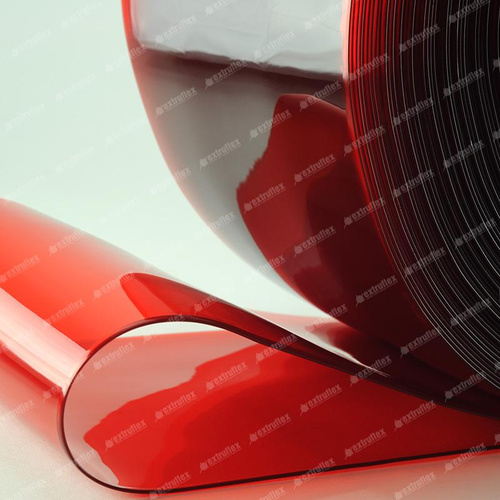 Folia spawalnicza SCREENFLEX ISO 25980 300x2 czerwona transparentna Ref. 302 (rolka 50 mb)