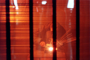 Folia spawalnicza SCREENFLEX ISO 25980 570x1 czerwona transparentna Ref. 301 (rolka 50 mb)